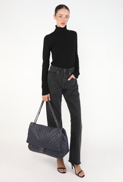 Chanel S/S 2016 Airlines XXL Classic Flap Bag - 2