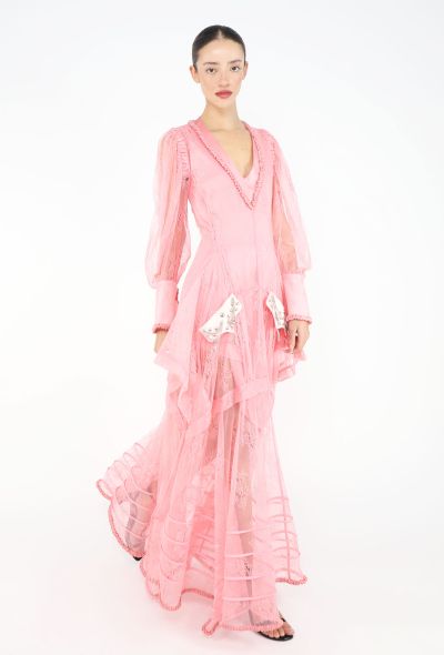 Louis Vuitton Resort 2018 Raschelle Lace Chainlink Gown - 2