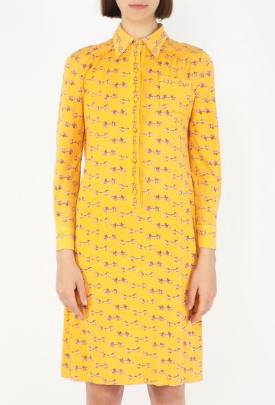Hermès '70s Equestrian Horsebit Shirt Dress - 2