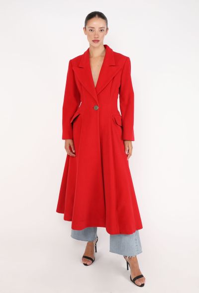 Moschino Flared Hourglass Coat, 1990s - 2
