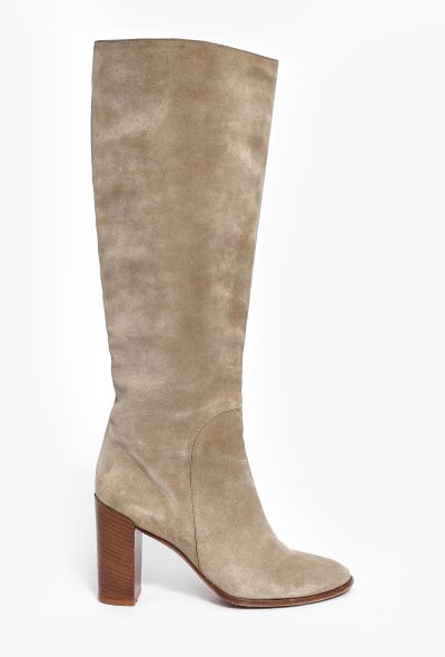 Céline Pre-Fall 2016 Suede Boots - 1 Céline Pre-Fall 2016 Suede Boots - 1