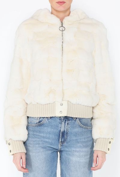 Louis Vuitton Rare F/W 2002 Rabbit Fur BomberJacket - 1