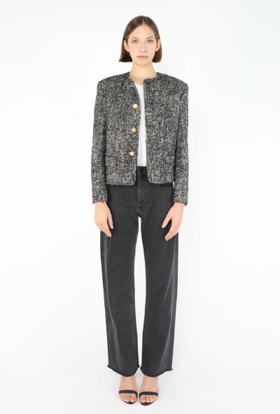 Céline F/W 2021 Mouline Tweed Chasseur Jacket - 2