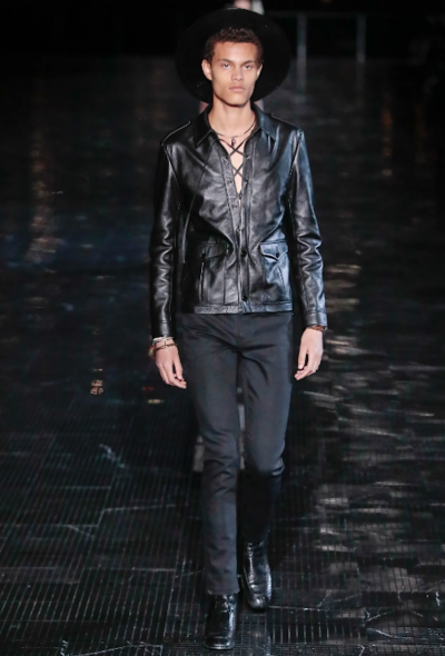 Saint Laurent S/S 2019 Leather Saharan Top - 2