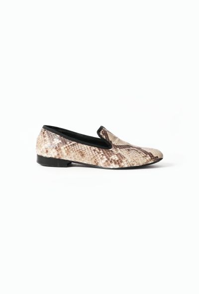                                         Python Embossed Flats-1