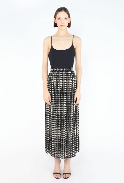 Céline Bicolor Graphic Georgette Skirt - 1