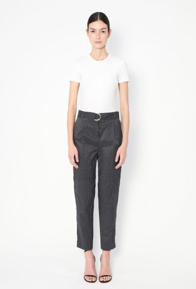 Céline Resort 2014 Polka Dot Belted Trousers - 1 Céline Resort 2014 Polka Dot Belted Trousers - 1