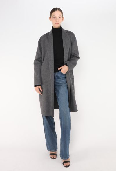 Céline Felted Wool Cocoon Coat - 2 Céline Felted Wool Cocoon Coat - 2
