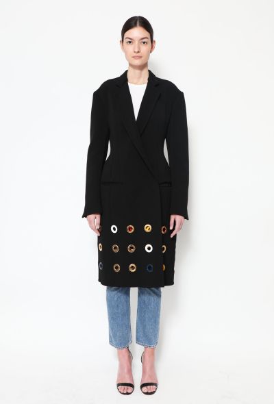 Céline ICONIC S/S 2014 Notched Eyelet Coat - 1