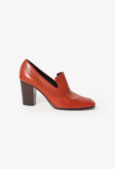Céline Perforated Loafer Heels - 1