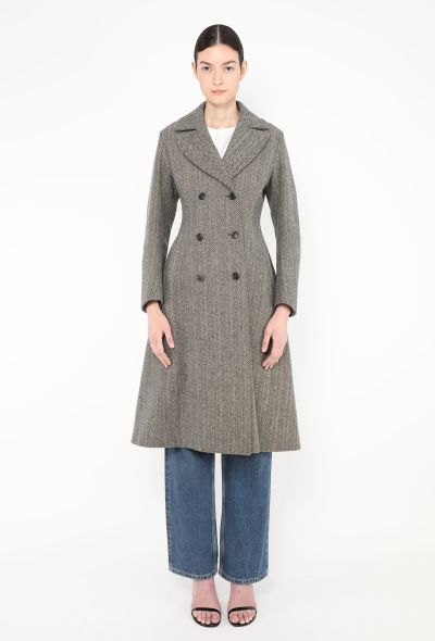 Jil Sander F/W 2004 Tailored Chevron Coat - 1 Jil Sander F/W 2004 Tailored Chevron Coat - 1