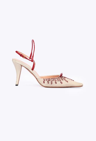 Prada Satin Beaded Heels, 2000 - 1