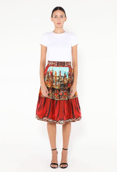 Dolce & Gabbana S/S 2013 Printed Pleated Skirt - 1