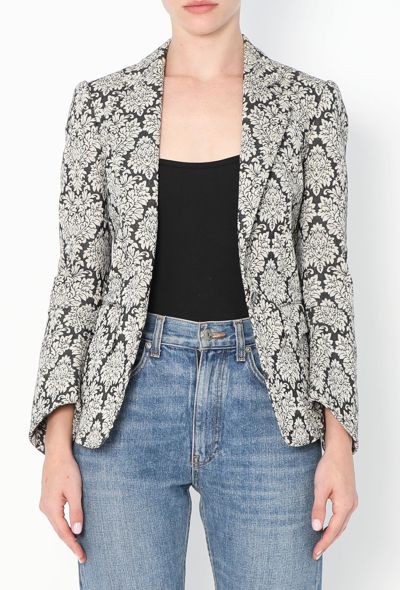 Balenciaga 2006 Tailored Jacquard Blazer - 1 Balenciaga 2006 Tailored Jacquard Blazer - 1