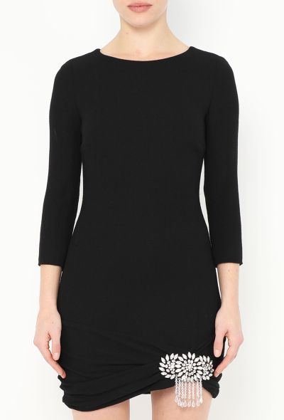 Azzaro Ruched Strass Bodycon Dress - 2 Azzaro Ruched Strass Bodycon Dress - 2