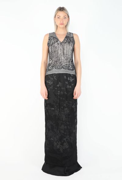 Dries Van Noten Spring 1999 Distressed Jacquard Ensemble - 1