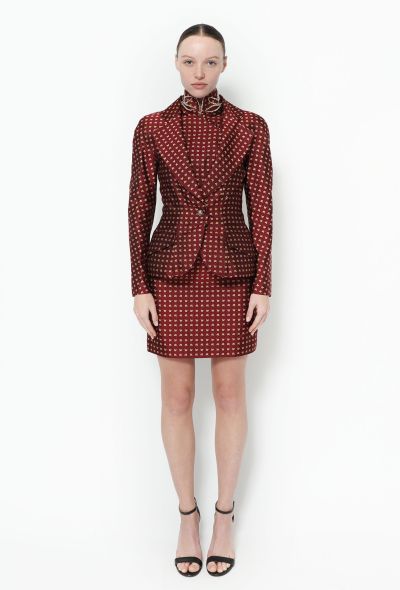 Dior EXQUISITE F/W 1997 Jacquard Silk Ensemble - 1