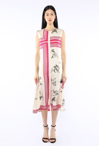 Céline Fox Print Silk Dress, 2015 - 1