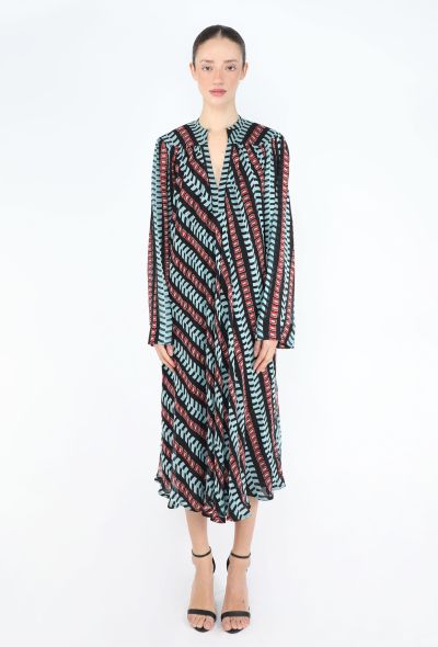 Balenciaga 2011 Graphic Kaftan Dress - 2