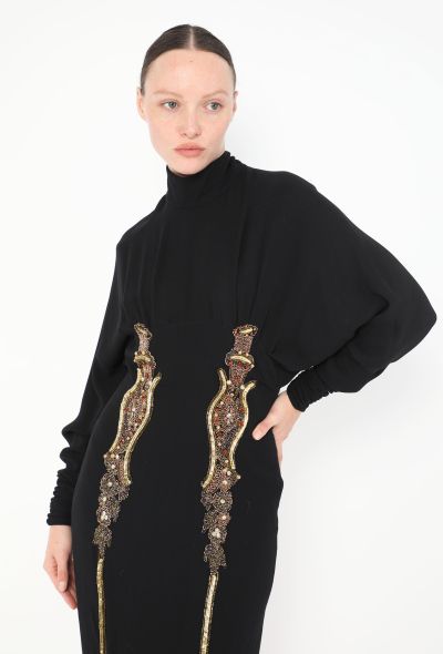 COLLECTOR Karl Lagerfeld F/W 1985 Embellished Dress - 1 COLLECTOR Karl Lagerfeld F/W 1985 Embellished Dress - 1