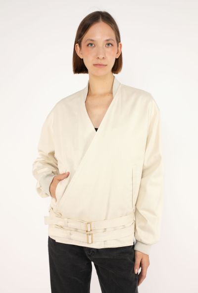 Saint Laurent Elbaz Belted Wrap Bomber Jacket, 2000 - 1