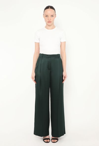 Loro Piana 2023 Pleated Silk Trousers - 1