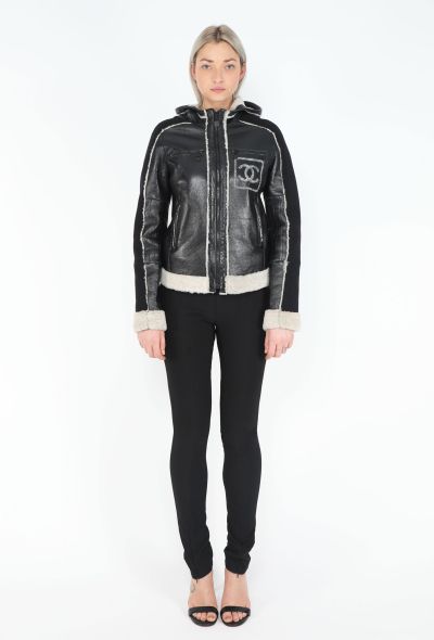 Chanel Fall 2008 'CC' Shearling Hooded Jacket - 2
