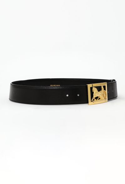                            Vintage Calèche Box Leather Belt - 2