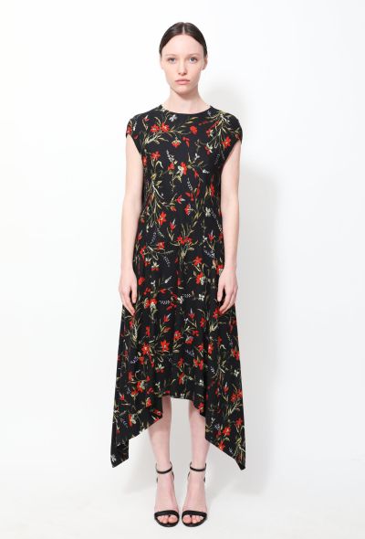 Balenciaga Pre-Fall 2016 Floral Asymmetrical Dress - 1
