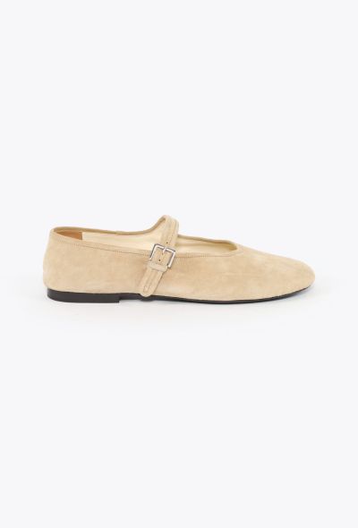 The Row 2023 Boheme Suede Mary Janes - 1 The Row 2023 Boheme Suede Mary Janes - 1