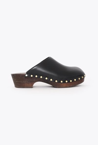 Khaite 2022 Leather Studded Lucca Clogs - 1 Khaite 2022 Leather Studded Lucca Clogs - 1