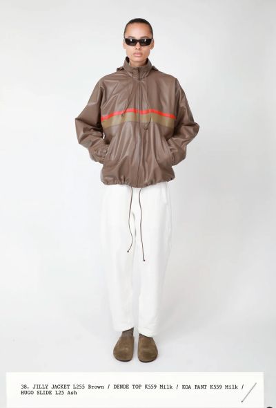 The Row S/S 2024 Suede Hugo Slides - 2