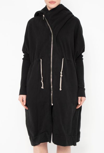 Rick Owens Drkshdw Asymmetrical Hoodie Dress - 2 Rick Owens Drkshdw Asymmetrical Hoodie Dress - 2