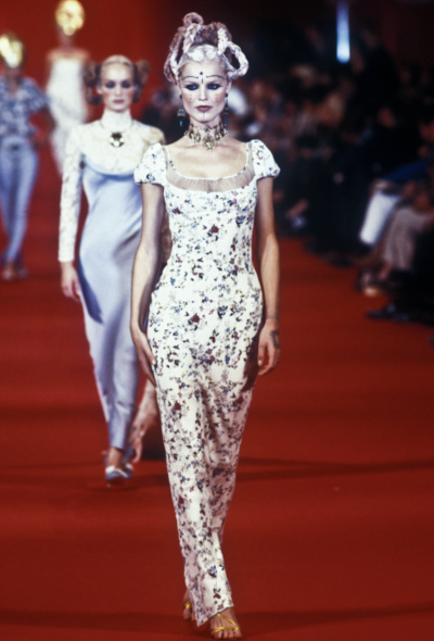 Givenchy COLLECTOR S/S 1997 Floral Empire Gown - 2