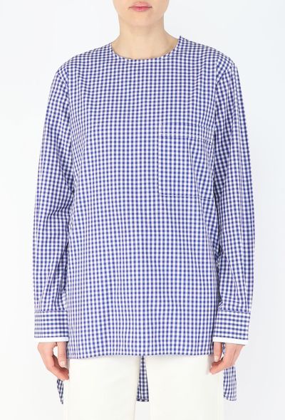 Céline Gingham Asymmetrical Tunic - 2