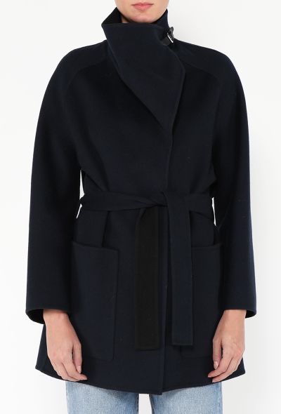 Hermès 2024 Bicolor Belted Cashmere Jacket - 1