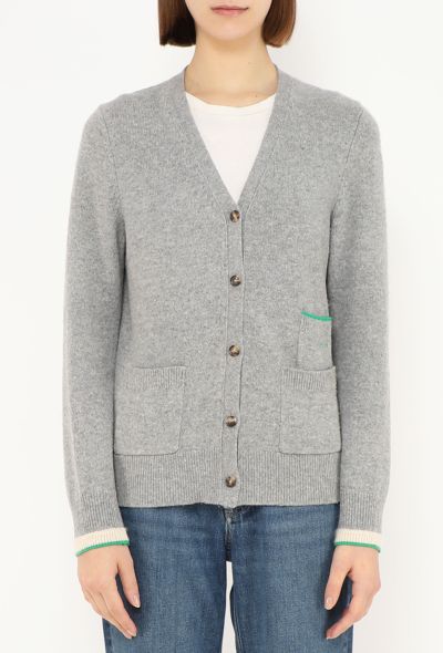 Céline Cashmere Stacked Pocket Cardigan - 1