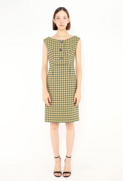 Prada F/W 2013 Gingham Sheath Dress - 1