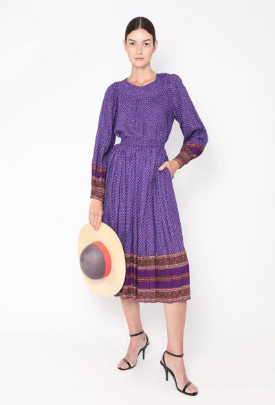 Oscar De La Renta '70s Bohemian Floral Ensemble - 1 Oscar De La Renta '70s Bohemian Floral Ensemble - 1