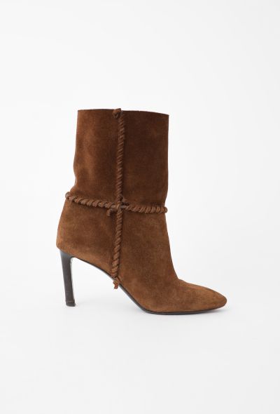 Saint Laurent 2016 Mica 105 Suede Ankle Boots - 1 Saint Laurent 2016 Mica 105 Suede Ankle Boots - 1
