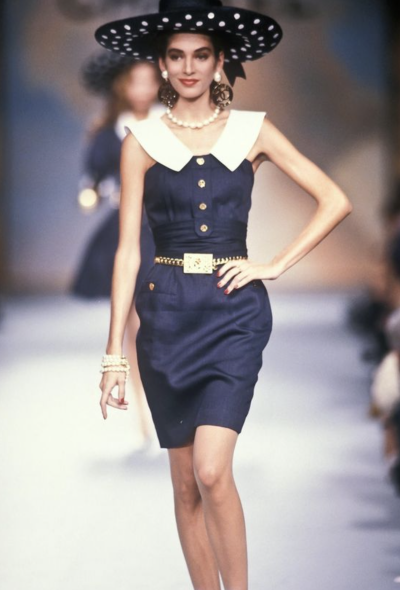                             COLLECTOR S/S 1988 Linen Claudine Dress - 2