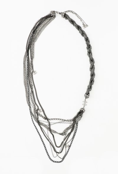 Chanel Layered Chainlink 'CC' Necklace - 2