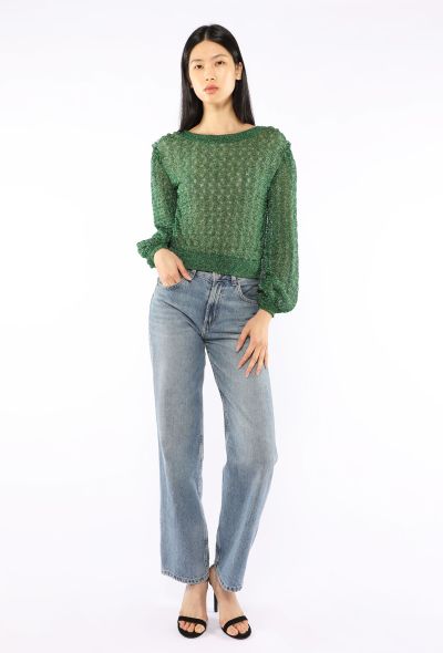 Missoni Lurex Crochet Knit Blouse - 2