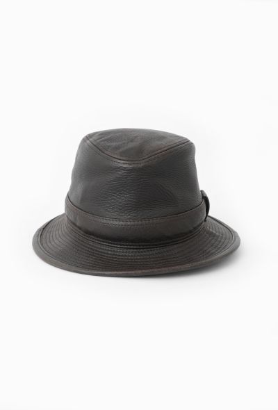 Hermès Vintage Clémence Leather Hat - 1 Hermès Vintage Clémence Leather Hat - 1