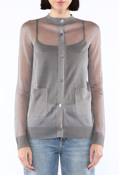 Saint Laurent Silk Knit Cardigan, 2024 - 2