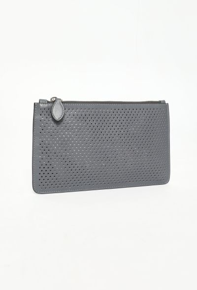 Alaïa Grey Perforated Pouch - 2 Alaïa Grey Perforated Pouch - 2