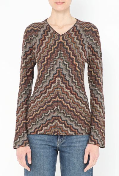 Missoni Chevron Bell Sleeve Top - 1 Missoni Chevron Bell Sleeve Top - 1