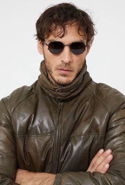 Men's Vintage '90s Double Goose Leather Puffer Jacket - 1 Men's Vintage '90s Double Goose Leather Puffer Jacket - 1