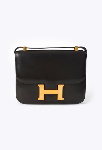 Hermès Vintage '70s Ébène Box Constance 23 - 1