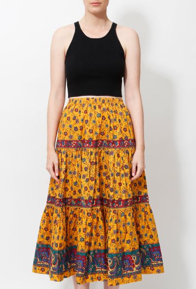                             Vintage Tiered Provençal Skirt - 2